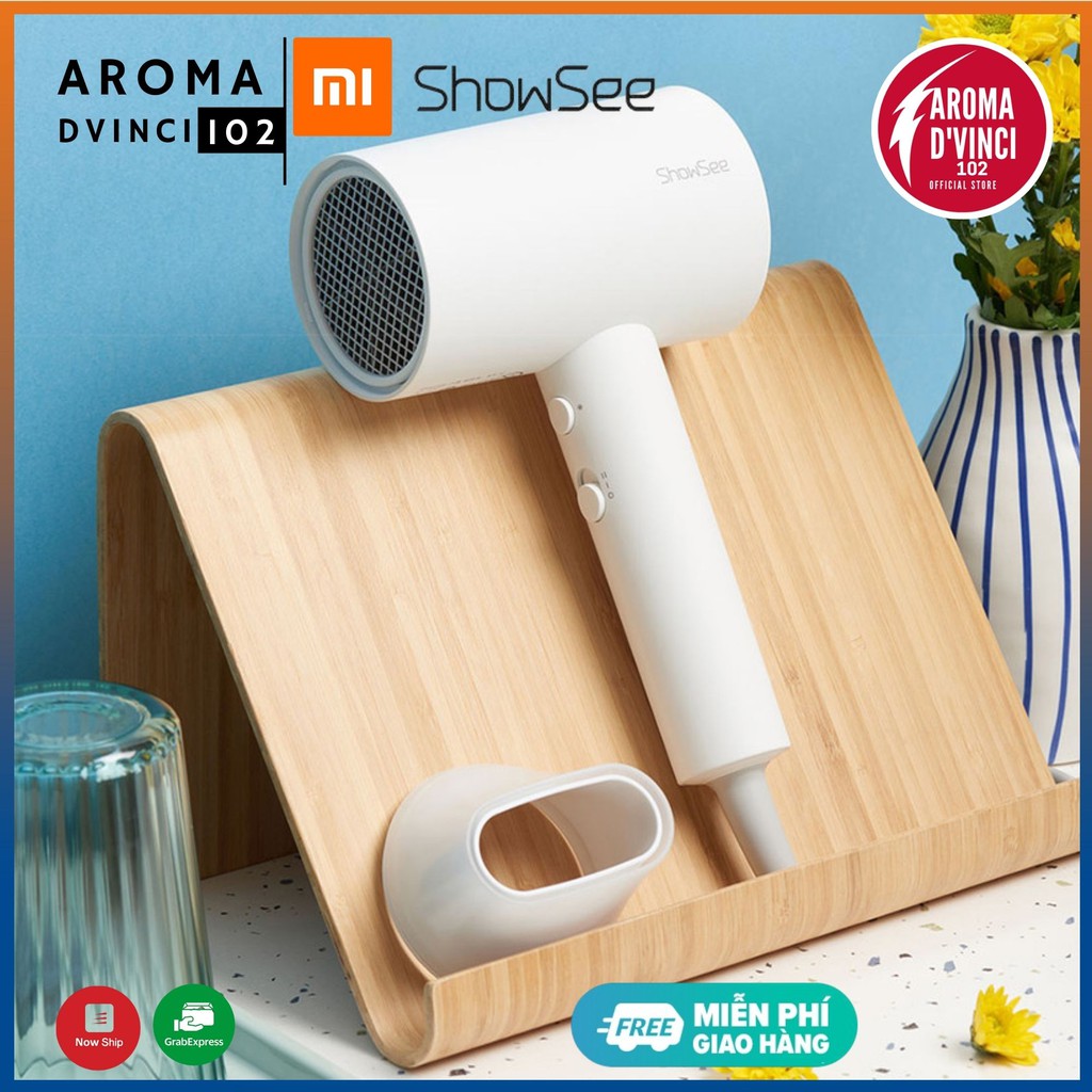 Máy sấy tóc bổ sung ion âm Xiaomi Youpin SHOWSEE A2-W 1800W cao cấp Chống Xù Rối Khô Tóc | DVINCE Store