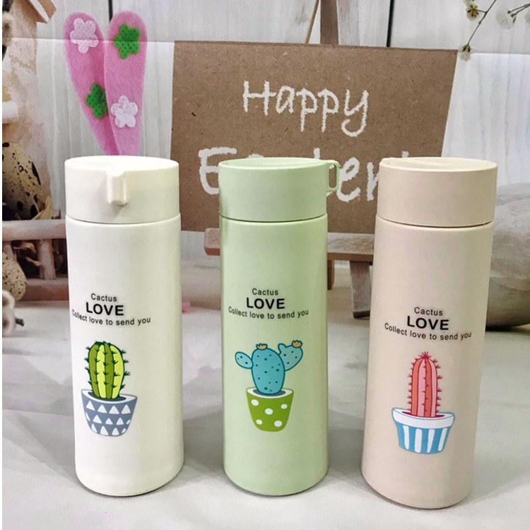 Bình Giữ Nhiệt Thủy Tinh Bọc Nhựa Cactus Love 400ml | BigBuy360 - bigbuy360.vn