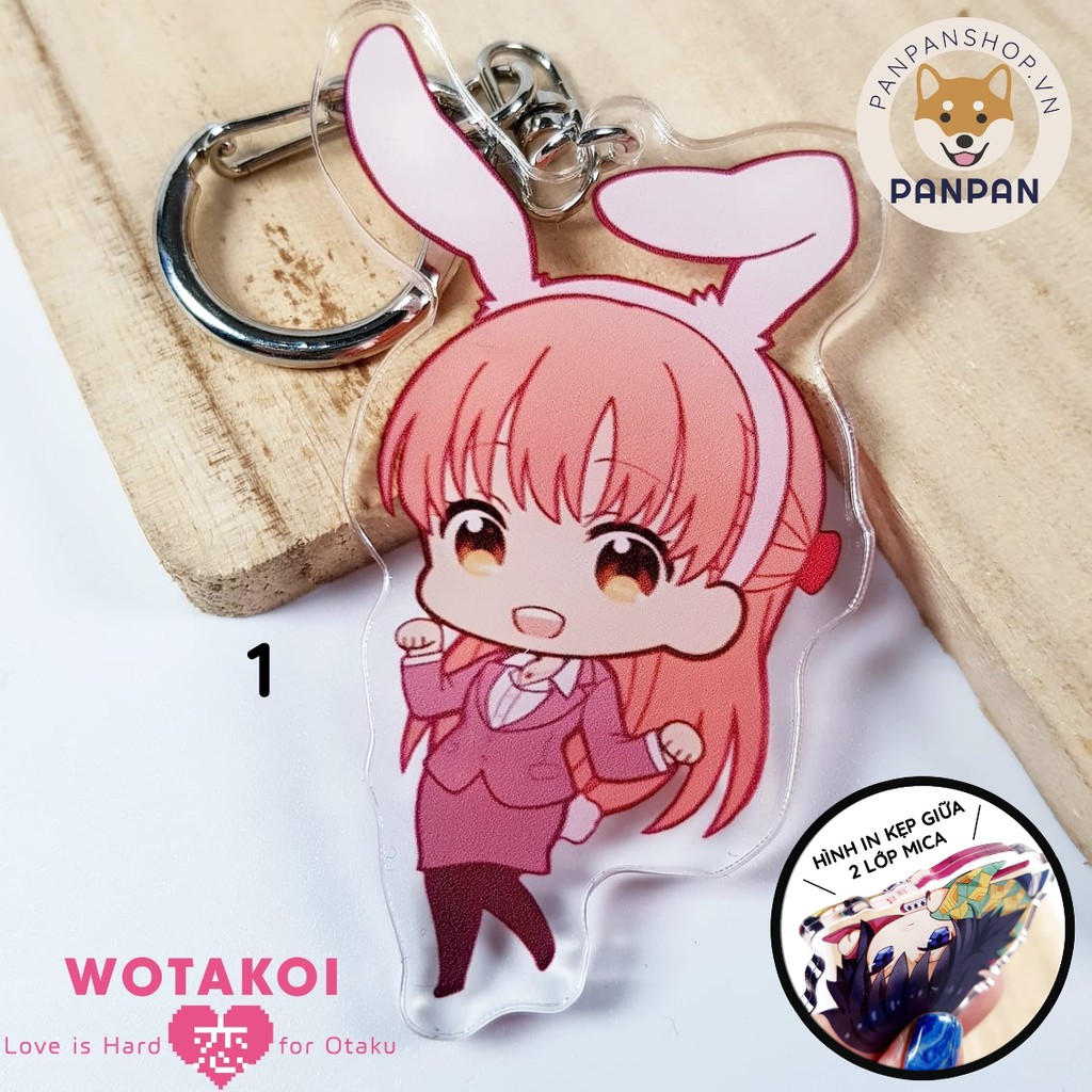 Móc khóa DELUXE Wotakoi: Love Is Hard for Otaku (Chuyện tình về dân otaku) - 2 lớp Acrylic