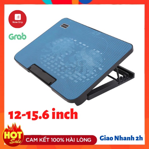 Đế Tản Nhiệt Laptop N99 Có Led, 2 Quạt Dành Cho Máy 12 inch Đến 15 Inch