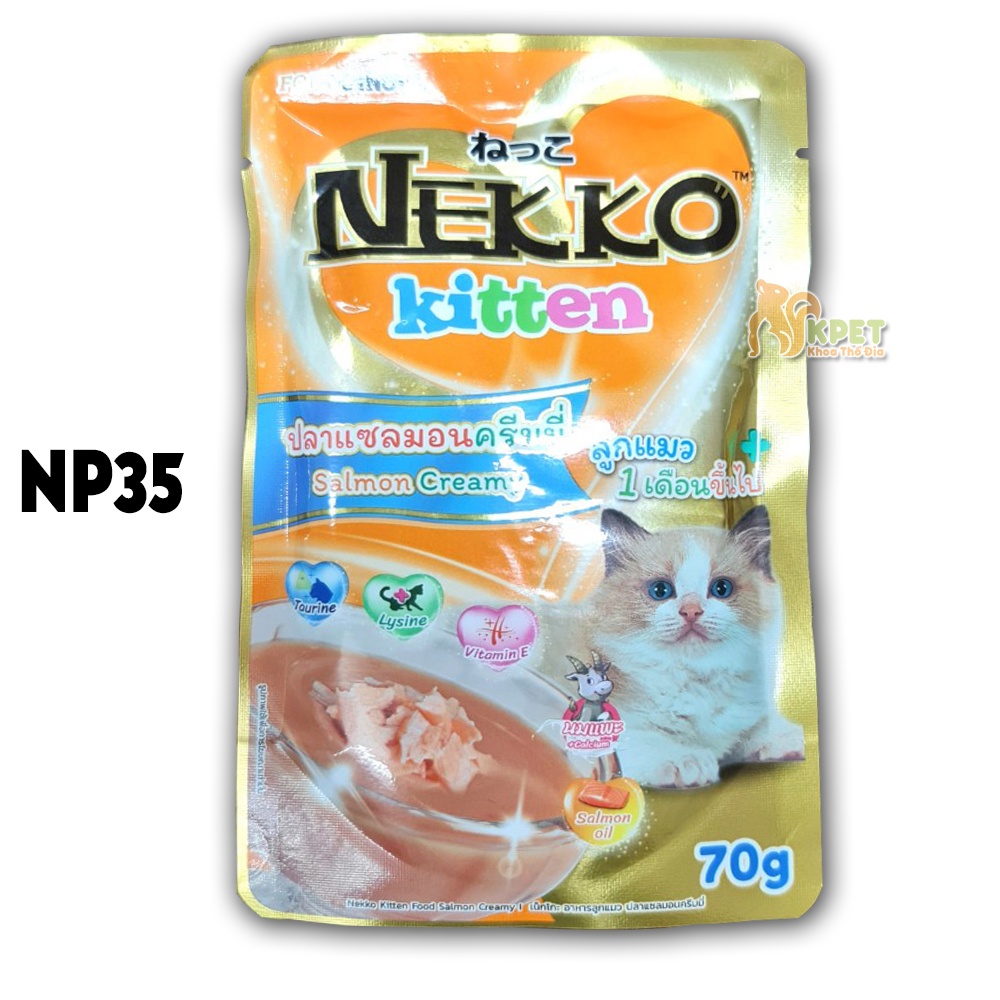 Pate gói Nekko 70g cho mèo nhiều vị - chính hãng nhập Thailand