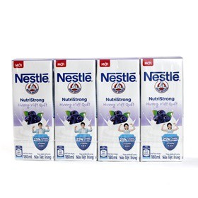 Lốc 4 HỘP Sữa Tiệt Trùng Nestlé Bear Brand Hương Việt Quất 180ml