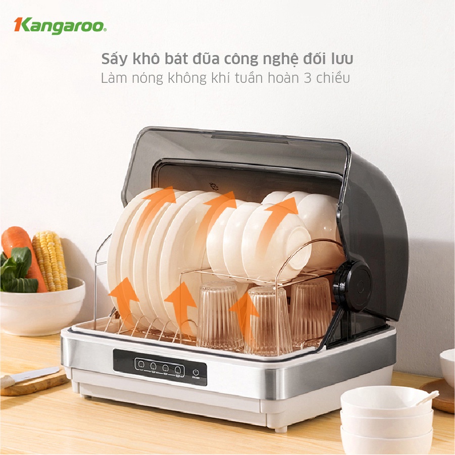 Máy sấy bát tiệt trùng có tia UV Kangaroo KG45DUV dung tích 45L
