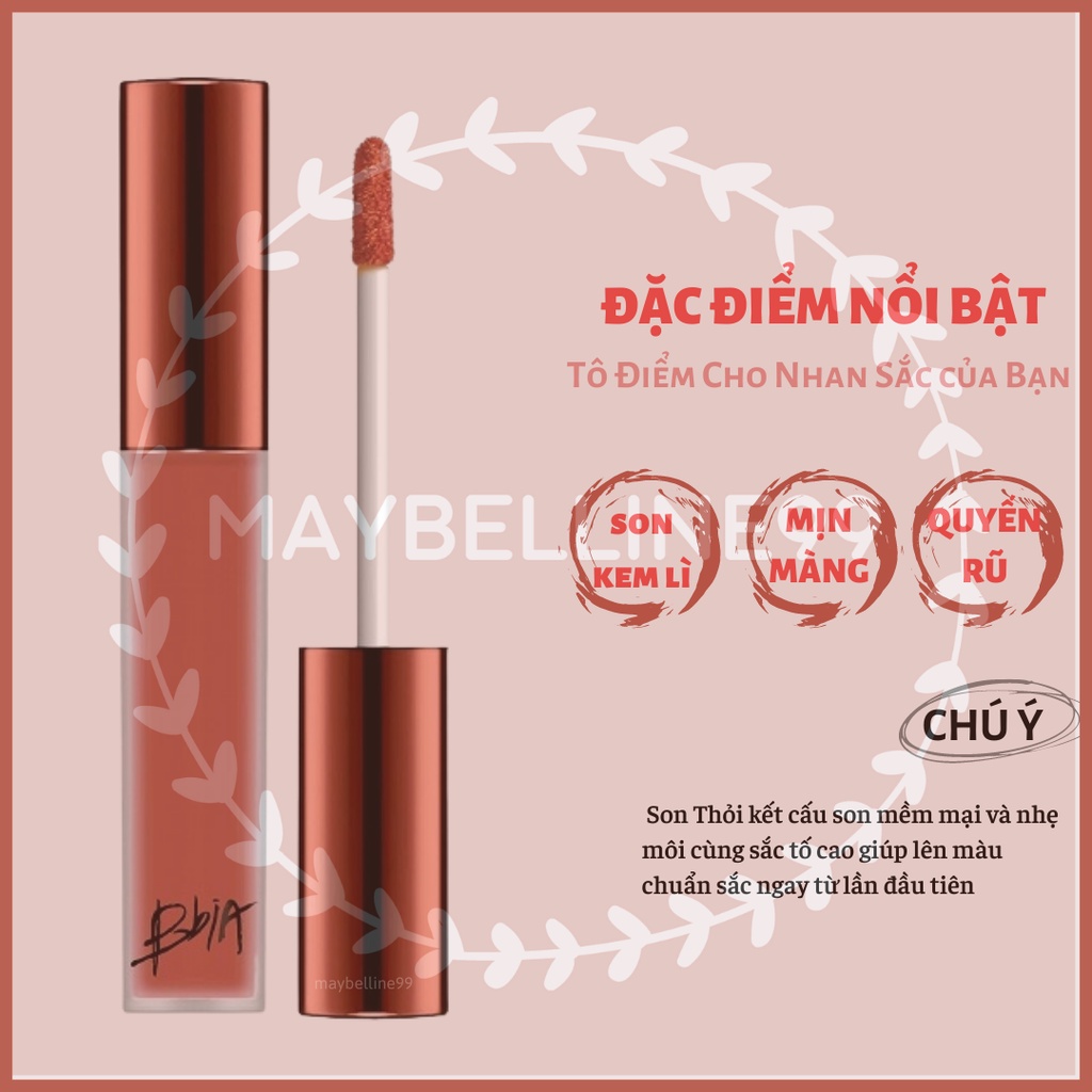 Son  kem Bbia 38 màu đỏ nâu