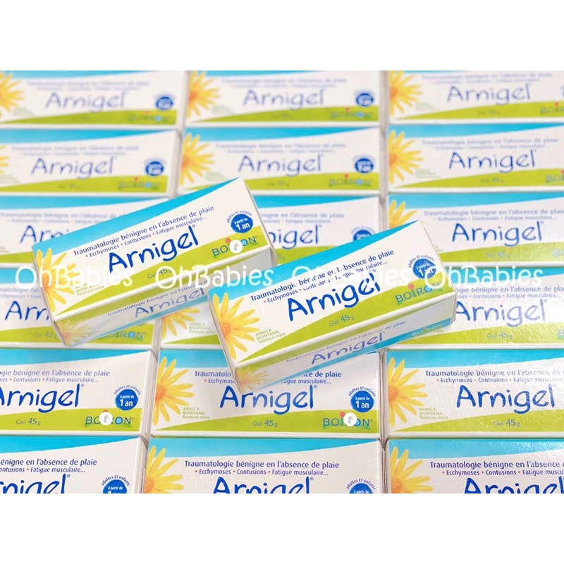 Kem tan bầm Arnigel, gel bôi Arnigel giảm đau nhức, sưng, bầm tím Boiron an toàn cho bé từ 1 tuổi hàng Pháp