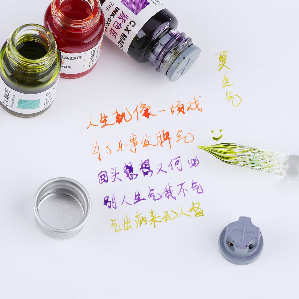 Bút Chấm Mực Thủy Tinh Dùng Để Viết Thư Pháp