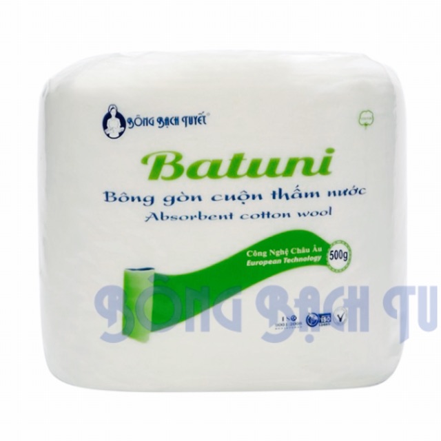 Bông Y Tế Batuni dạng cuộn - loại 1kg - BÔNG BẠCH TUYẾT