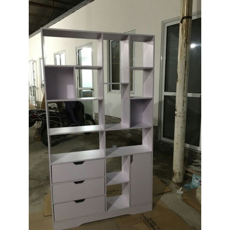 Tủ sách gỗ kiêm vách ngăn, tủ sách văn phòng hiện đại DH-BGK2019 | BigBuy360 - bigbuy360.vn