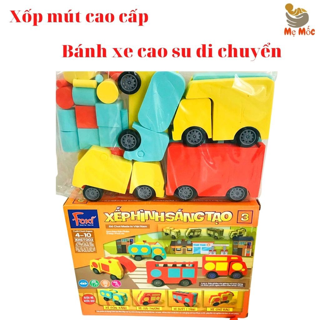 Lego-Xếp Hình Sáng Tạo Foxi-Ghép Hình, Lắp Ráp - Đồ chơi giúp con phát triển Tư Duy Thông Minh, Học Màu-Hình Khối ,LGFX