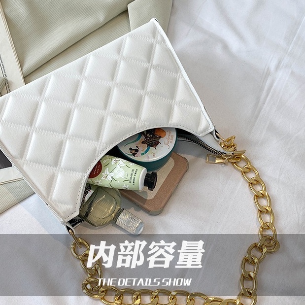 Túi Kẹp Nách Nữ Đẹp Quai Xích Phối Dây Sang Trọng Có Dây Đeo Chéo TÚI ĐEO VAI TRẦN TRÁM DÂY XÍCH