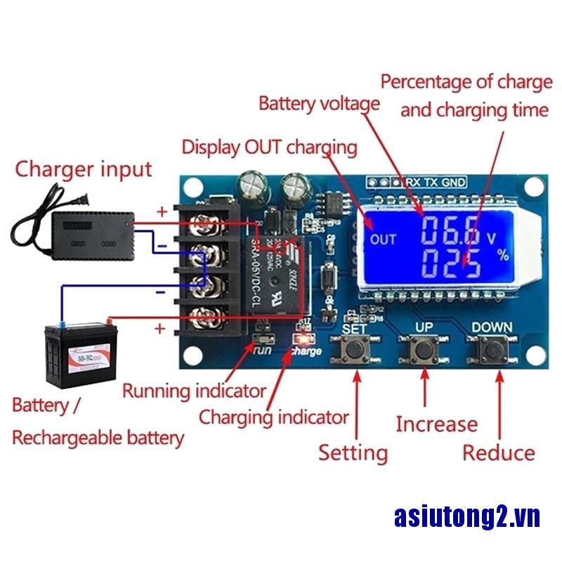 Bộ điều khiển sạc chuyên dụng pin lithium XY-L10A 6-60V cho màn LCD