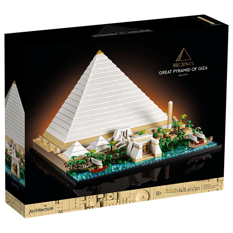 Đồ chơi giáo dục Lắp ráp Mô hình 6111 The Great Pyramid of Giza Model City Architecture Street View