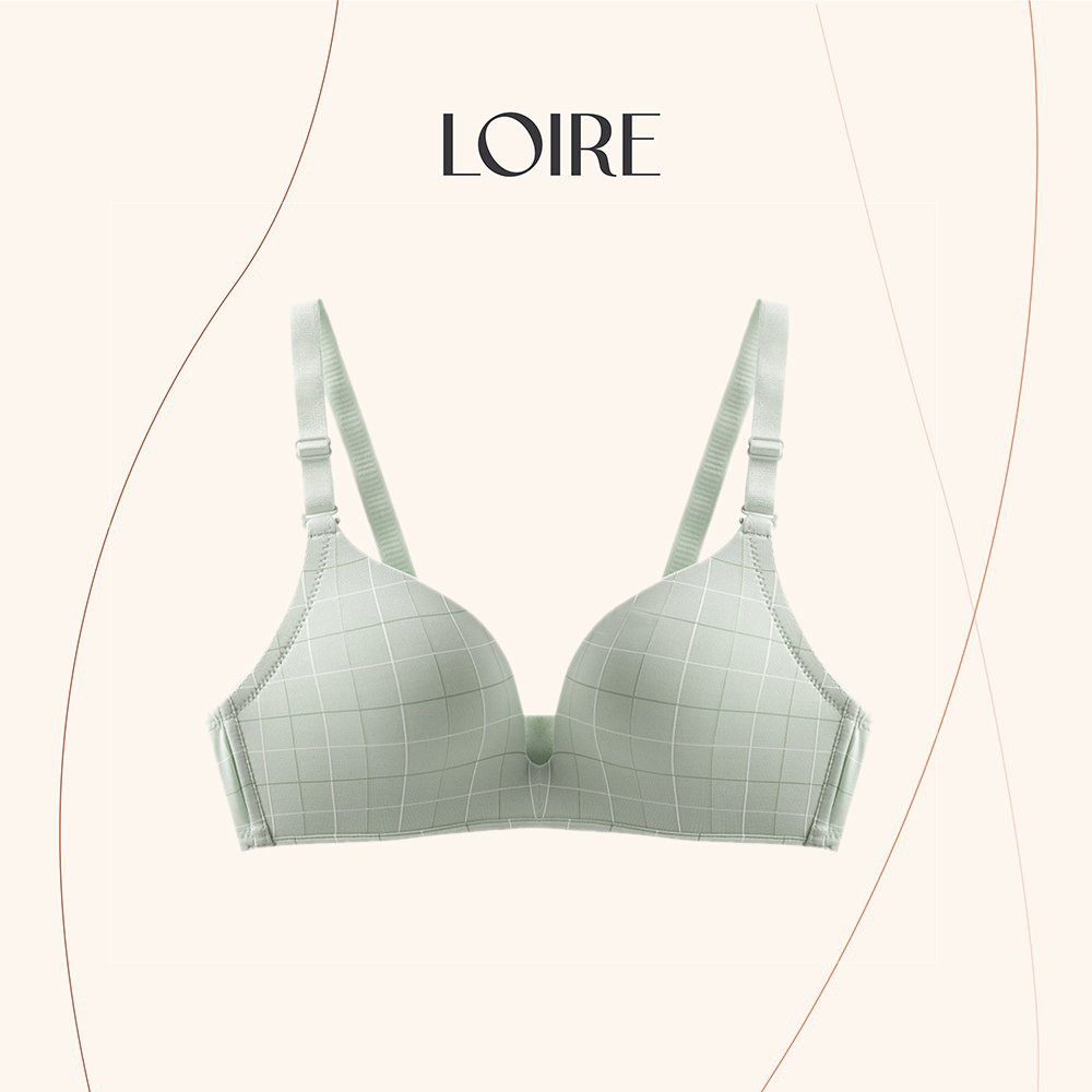 [Mã WABRLR30 giảm 10% đơn 99K] Áo lót không gọng LOIRECHIC BRC02 Kẻ Caro đệm liền mỏng