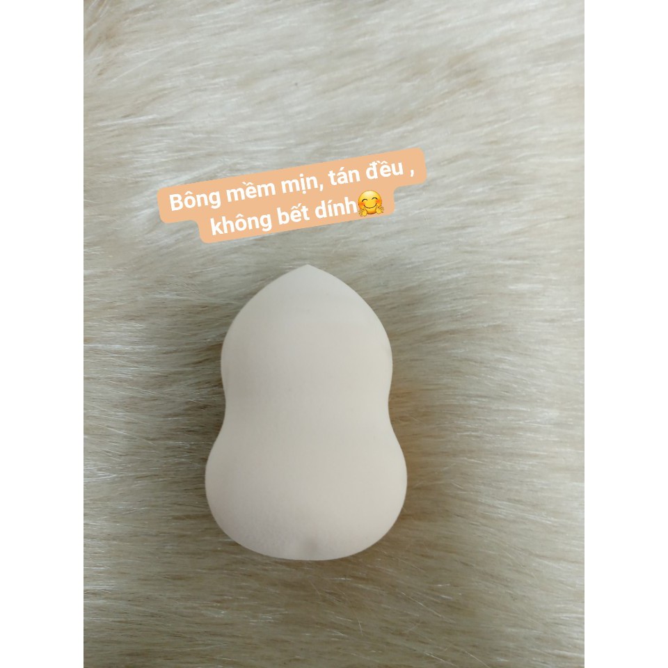 Mút đánh nền hồ lô giá rẻ chất lượng tốt cao cấp  , mềm mịn, không bết dính, đều phấn bám kem tốt trên da mặt.