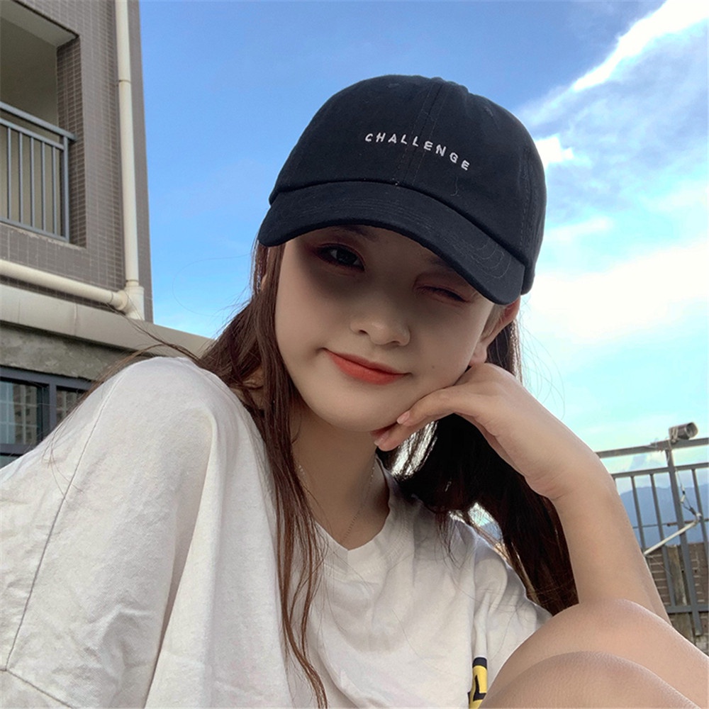 Mũ Lưỡi Trai Thêu Chữ Phong Cách Hàn Quốc 5 Màu Lựa Chọn