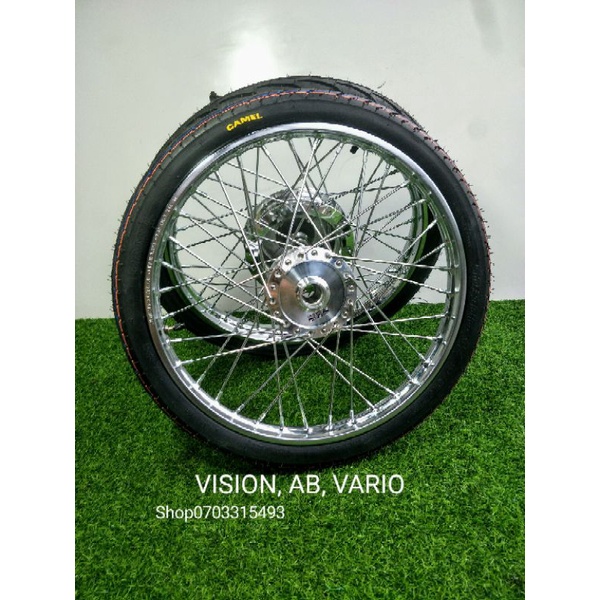 BỘ BÁNH CĂM AB, VISON ,VARIO , LUVIAS ,NO4, MiO, MẠ CRÔM FULL VỎ RUỘT 45.50 50.60