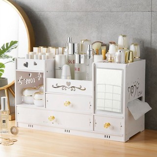 Kệ gỗ đựng mỹ phẩm để bàn