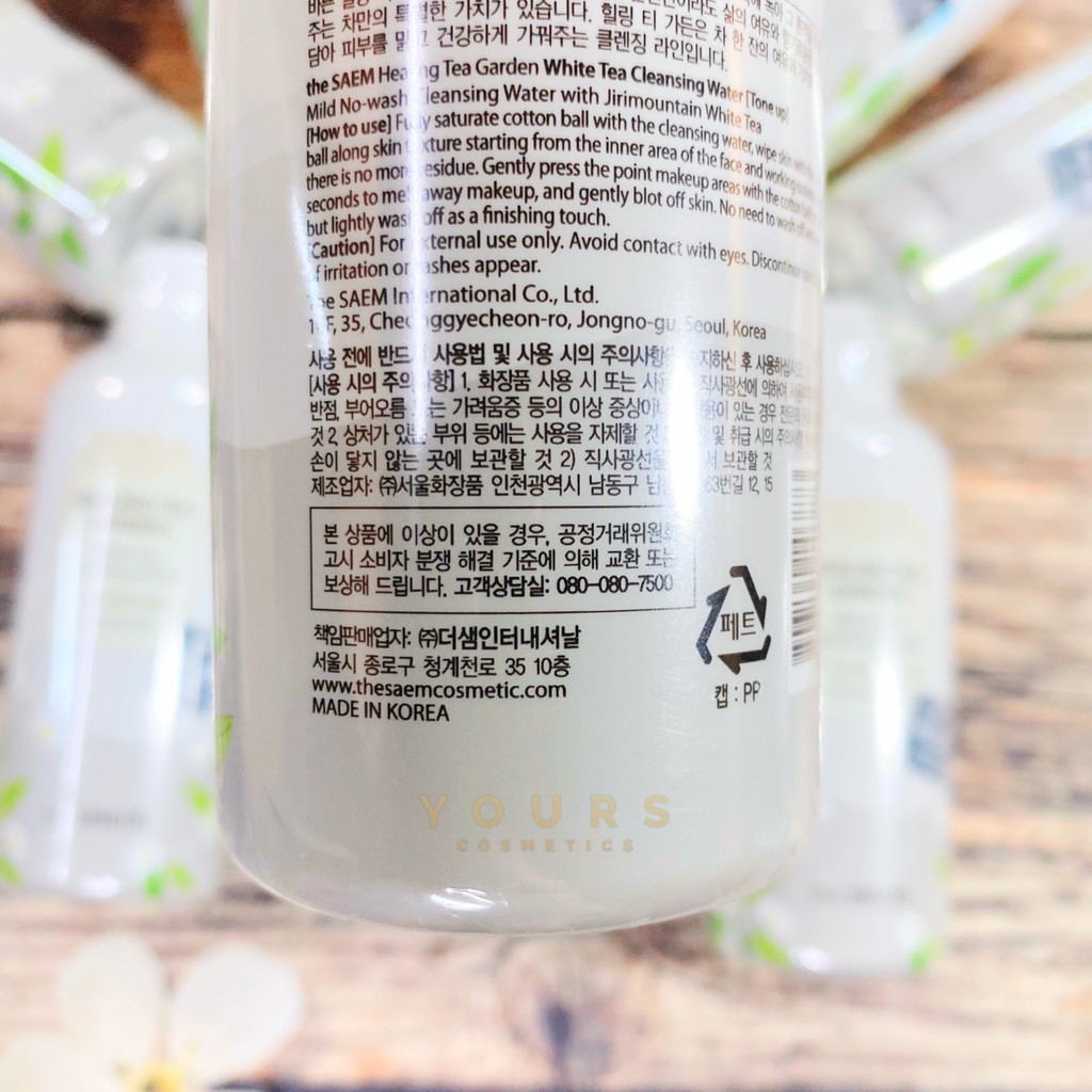 [Auth Hàn] Nước Tẩy Trang Chiết Xuất Trà Trắng Healing Tea Garden White Tea Cleansing Water Cho Da Thường