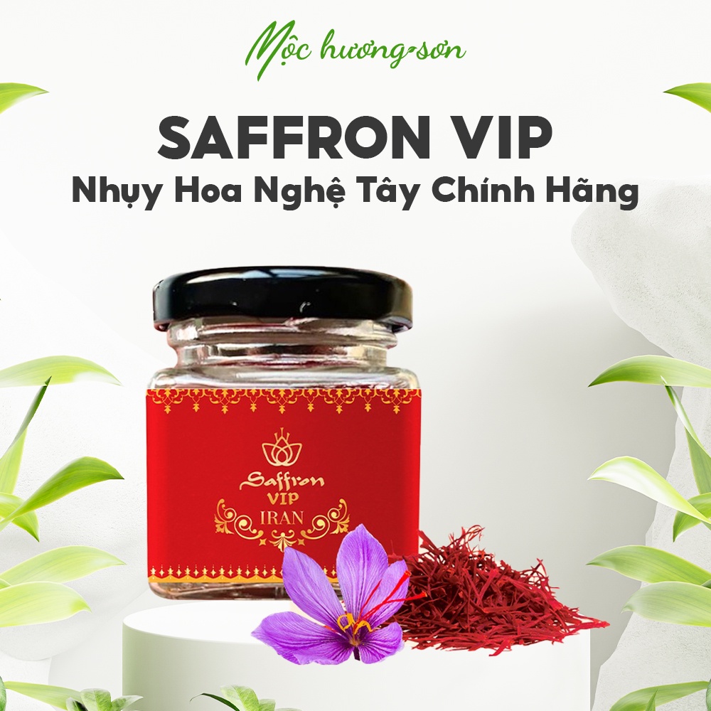 Nhụy hoa nghệ tây Saffron Iran gãy lọ 2Gr