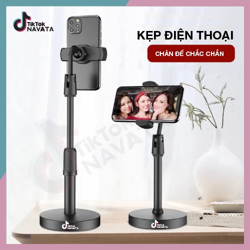 Giá Đỡ Kẹp Điện Thoại Livestream xem video Xoay 360 Độ Chắn Chắn không đổ dùng để Quay Phim Ghi Hình Đa Dụng