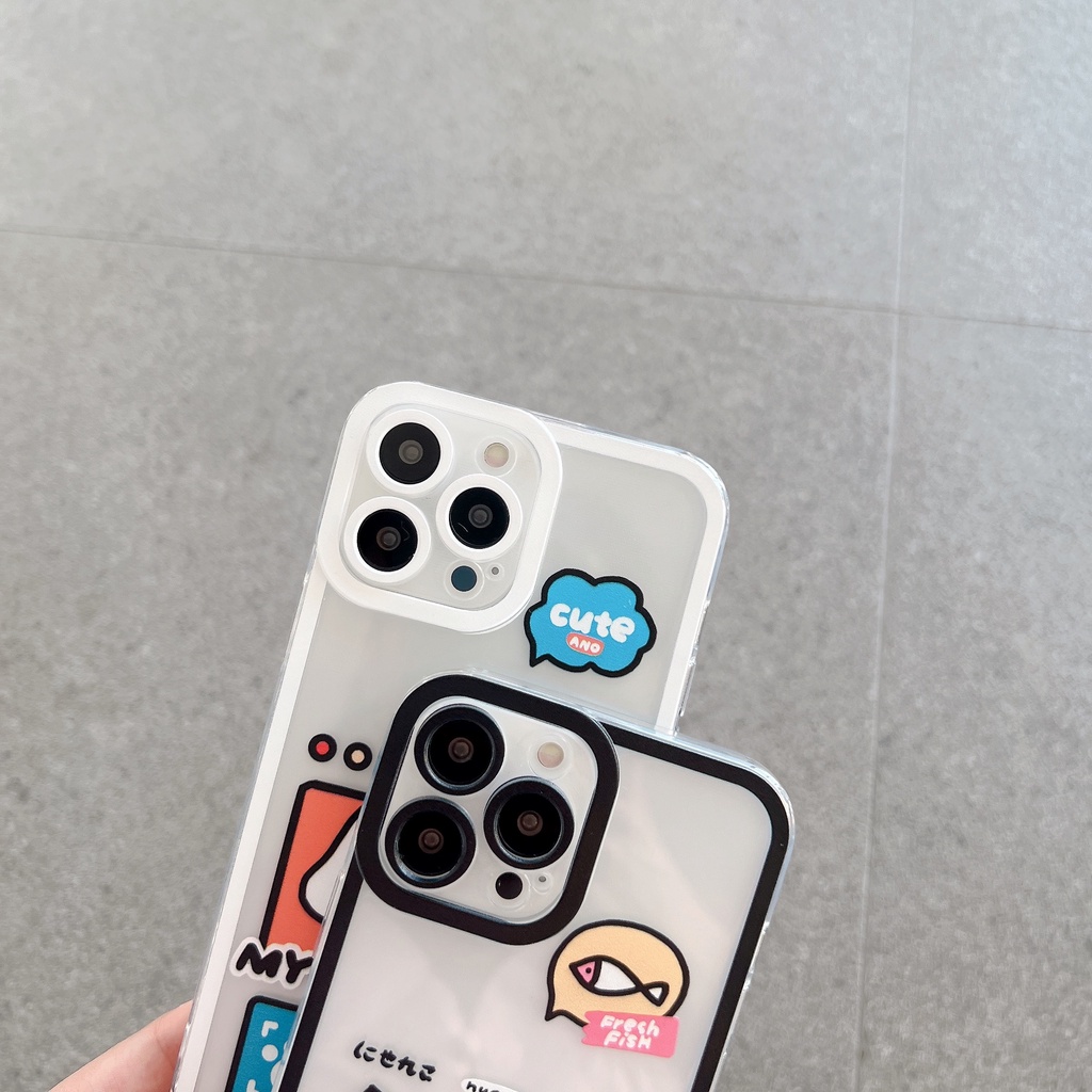 Ốp Điện Thoại Mềm Trong Suốt Hình Chó Mèo Dễ Thương Cho iPhone 14 Pro Max 14 Plus 13 12 11 Pro Max X XR XS Max 7 8 6 6s Plus SE 2020