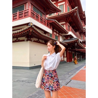 JANET STUDIO • (SALE 20%) Áo sơ mi tay phồng