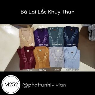 Đồ lam mặc đi chùa - Bà lai lắc khuy  [Hình thật 100%]