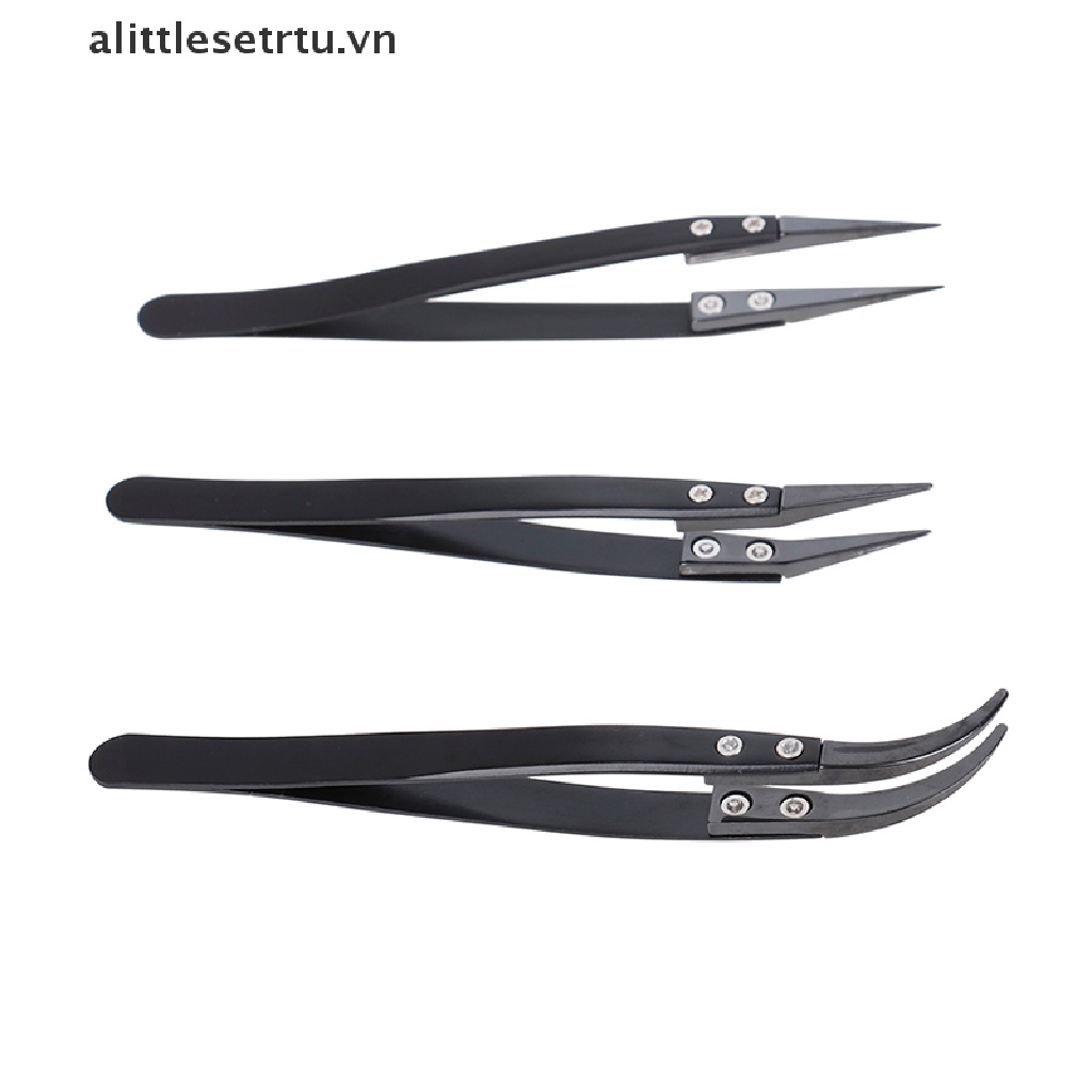 Nhíp Bằng Thép Không Gỉ Màu Đen Chuyên Dụng Cho Sửa Chữa Điện