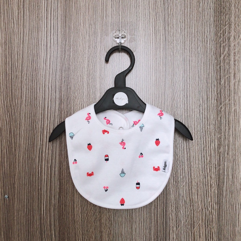 Yếm cho bé ăn dặm trai gái freesize 0-36 tháng Babygon (Tròn) YCB003