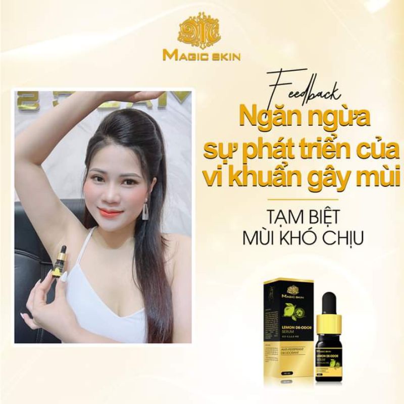 Tinh chất khử mùi cơ thể Lemon De-odor Magic Skin bảo vệ cơ thể suốt 72h