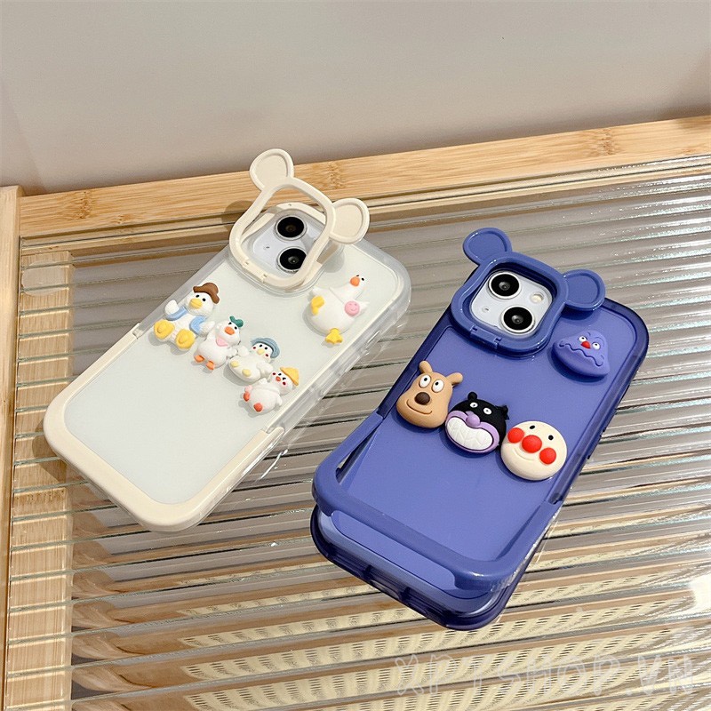 Ốp Điện Thoại In Hoạt Hình Anpanman Kèm Giá Đỡ Cho iPhone 14 Pro MAX 14 Plus 13 Pro MAX 12 Pro MAX 11 Pro MAX IX XR MAX