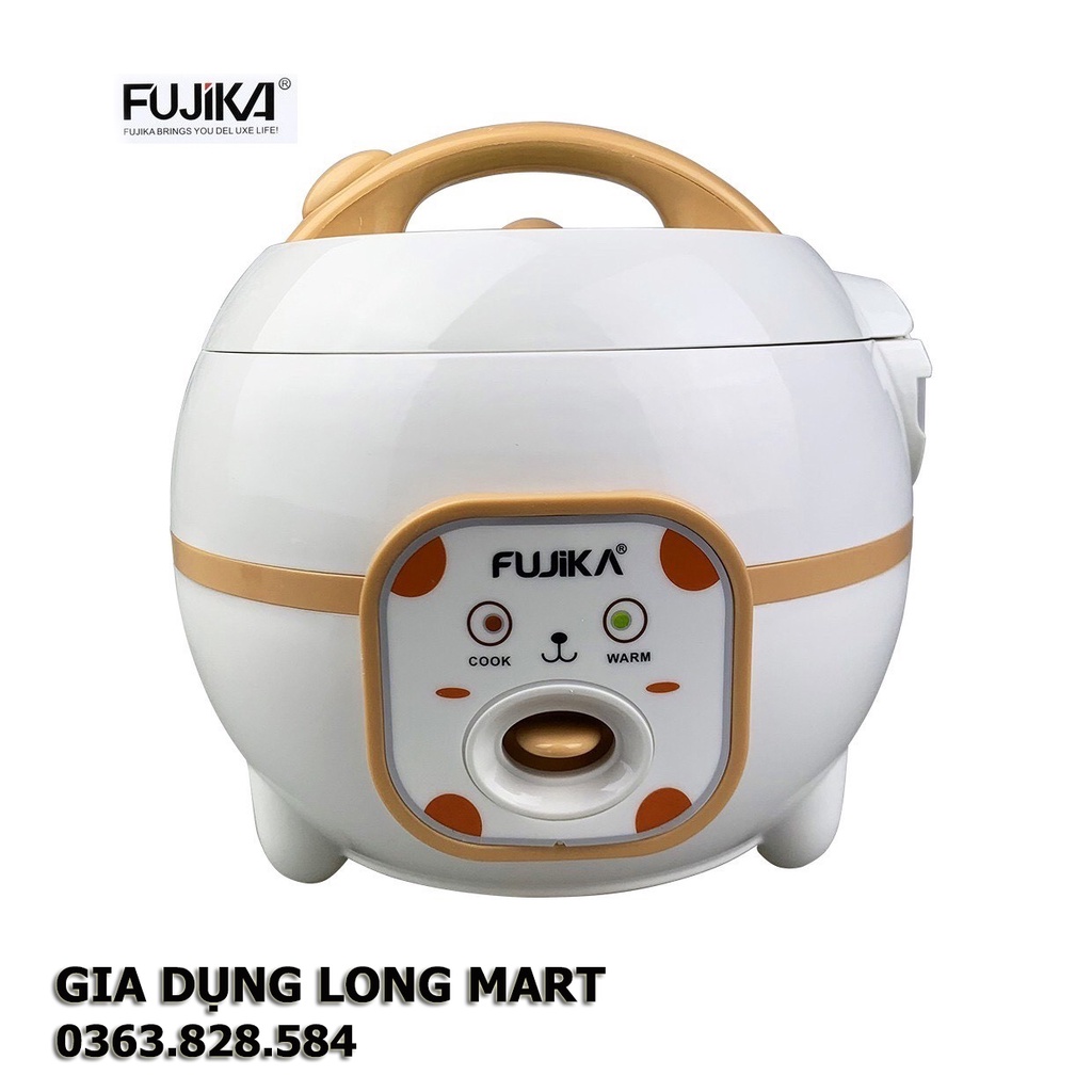💥Nồi cơm điện mini 0.8L Fujika FJ-NC0608 có xửng hấp thích hợp cho sinh viên, gia đình 3 người, bảo hành 12 tháng