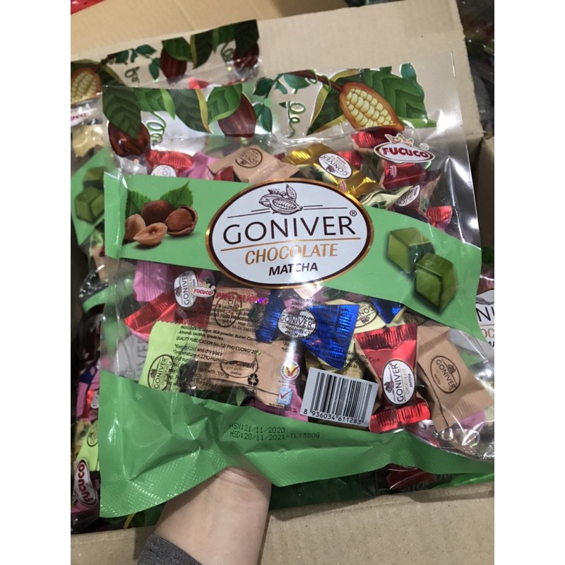 Kẹo Chocolate Matcha GONIVER Phú Cường 350gr