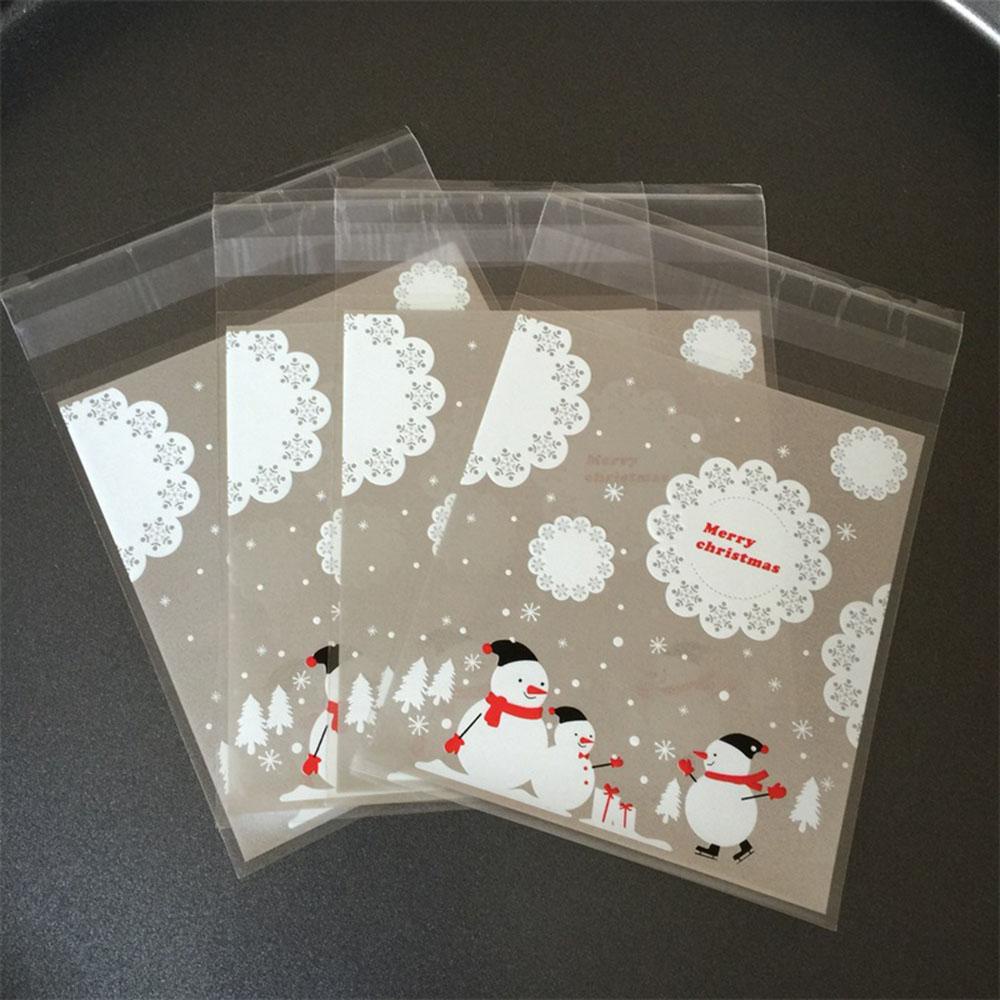 Set 100 Túi Đựng Kẹo Giáng Sinh Dễ Thương Cho Bé