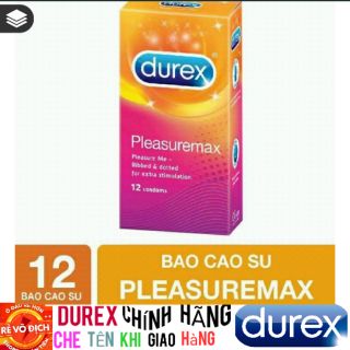 [ SIÊU RẺ ] Bao cao su Durex Pleasuremax 12 bao [ SHOP YÊU THÍCH ]