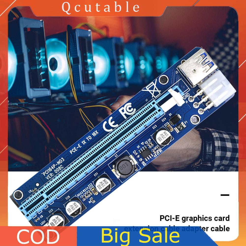 Card Chuyển Đổi Ver008C Usb 3.0 Pcie Pci-E Pci-E Pci Express 1x Đến 16x Cho Mining