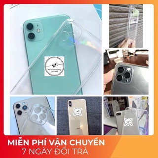 Ốp lưng i phone trong suốt chống trượt bảo vệ camera i phone 6 - 12 promax , hạn chế ố vàng