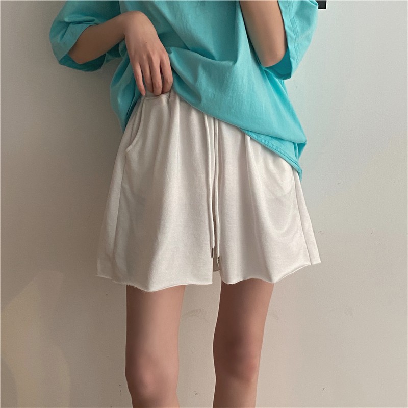 Quần Short XIAOZHAINV Lưng Thun Phong Cách Hàn Quốc Thời Trang Cho Nữ