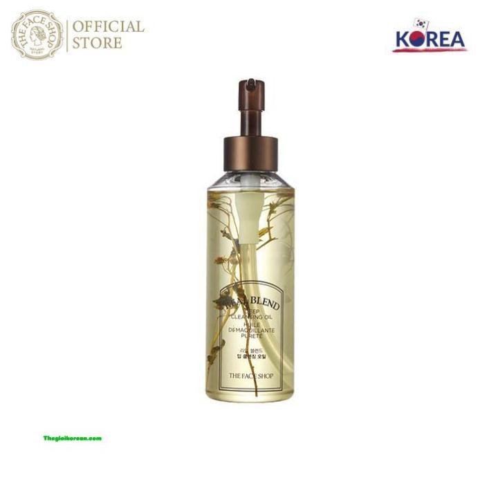 Dầu Tẩy Trang Tăng Cường Làm Sạch TheFaceShop Real Blend Deep Cleansing Oil 225ml