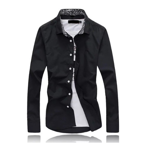 Bộ sưu tập sơ mi Hàn Quốc dài tay họa tiết cổ hoa | BigBuy360 - bigbuy360.vn