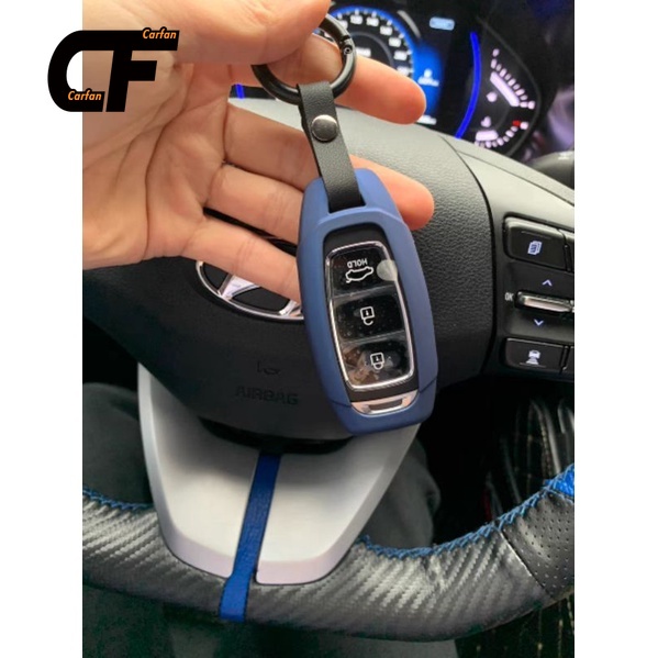 Hyundai Vỏ bảo vệ chìa khóa Ốp khoá kim loại Hyundai Accent 2021, KONA, Santafe 2020