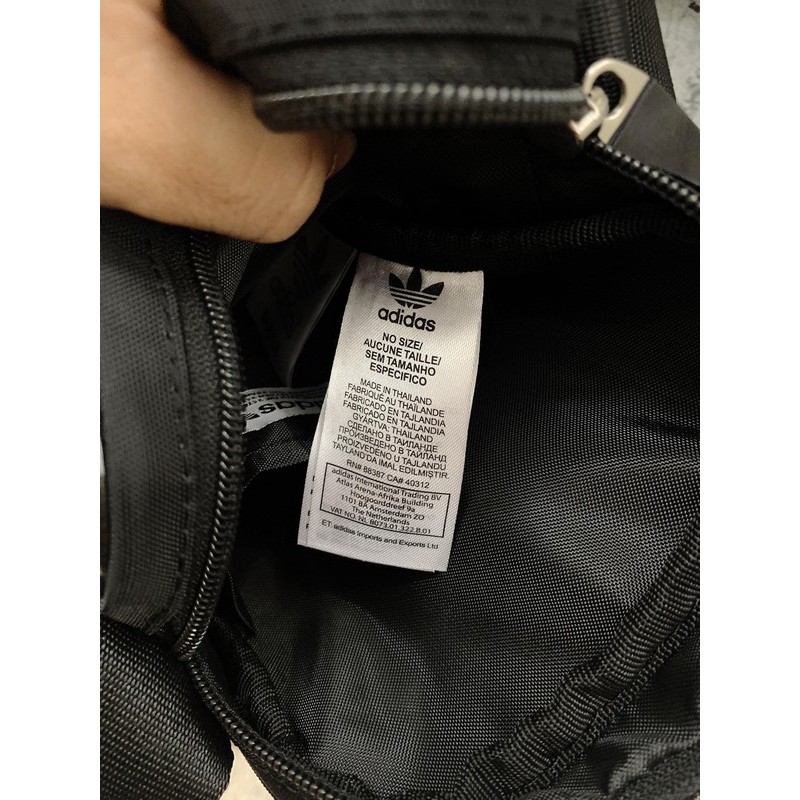 ⚡️ XUẤT DƯ ⚡️ Túi đeo chéo Adidas EQT Mini Bag màu đen FULL TEM TAG
