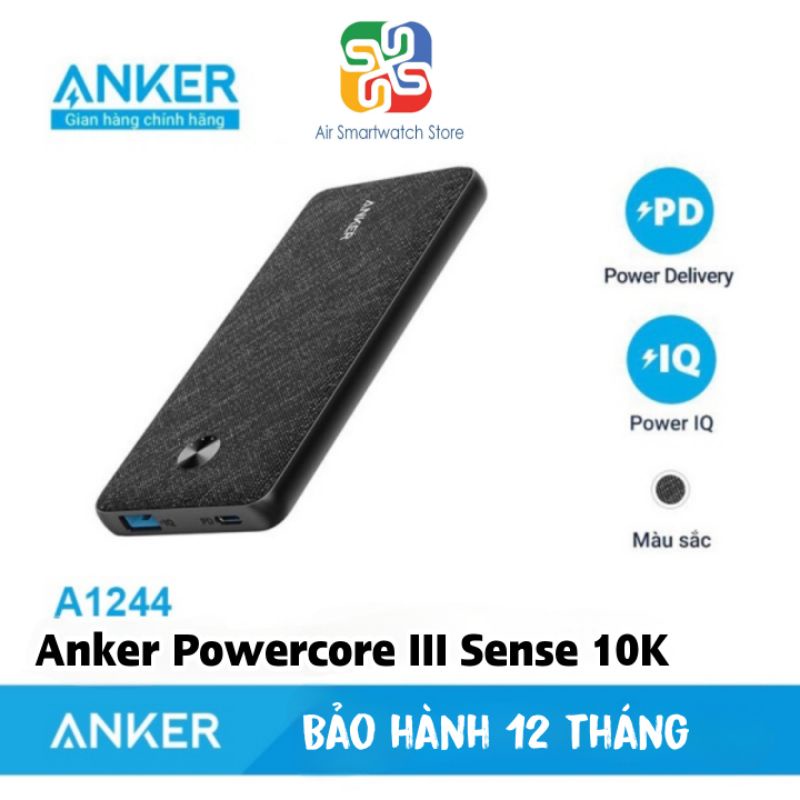 Sạc Dự Phòng Anker Powercore III 10000mAh A1244 PD 20W