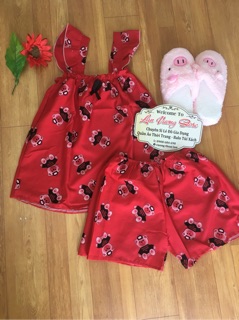 set bộ kate lụa gấu