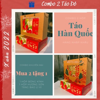 Combo 2 hộp quà tết táo hàn quốc nhập khẩu