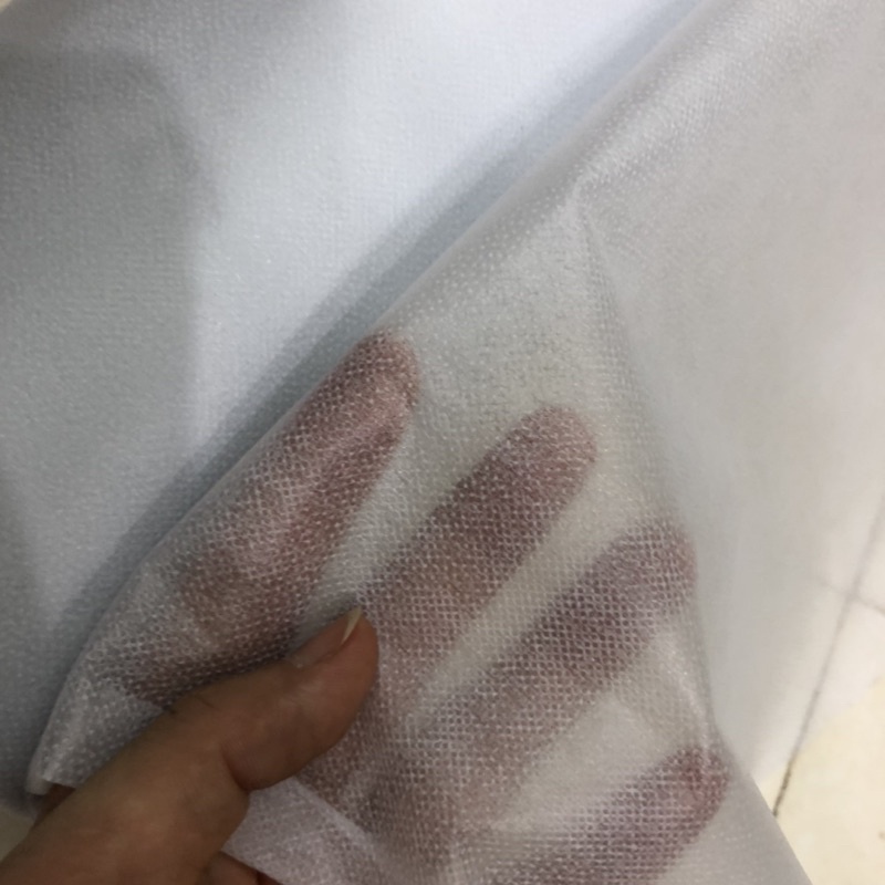 Mếch giấy, Mex giấy Nhật xịn loại mỏng có hạt keo khổ rộng 1m, màu trắng