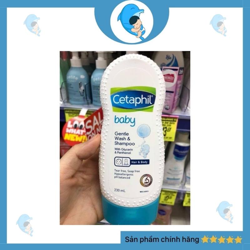 Sữa tắm gội toàn thân Cetaphil Baby Gentle Wash And Sampoo 230ml không cay mắt bé