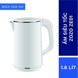 Ấm Siêu Tốc Bình Đun Siêu Tốc ZOZO ZE01 Dung Tích 2L Inox 304