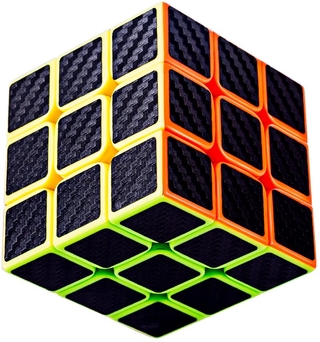 Khối Cube 3x3 X 3 Với Vỏ Carbon Đen Thú Vị
