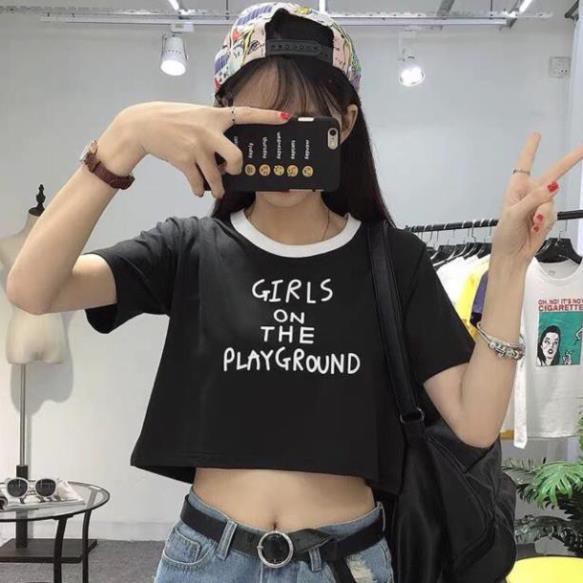 Áo thun tay ngắn croptop